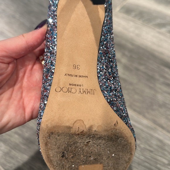 Jimmy Choo Heels Sparkly - Picture 4 of 5